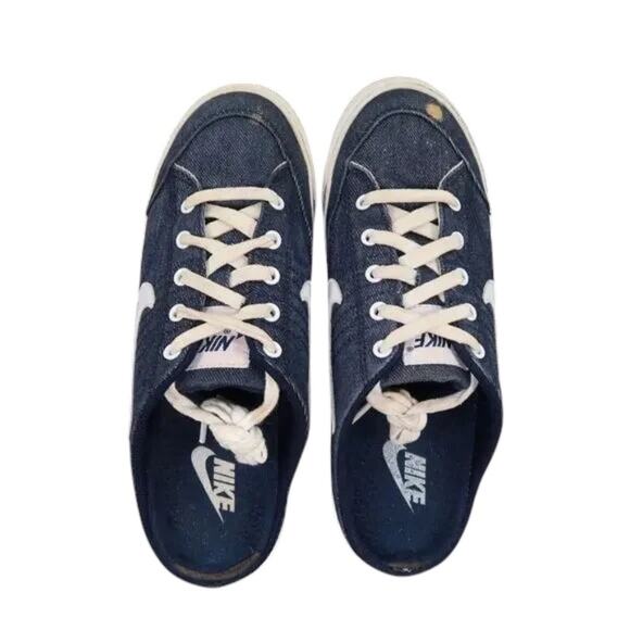 Nike Shoes Womens 7.5 Hermosa Mule Sneaker Slide Slip On Denim Lace Up 2002 Blue - Picture 4 of 12